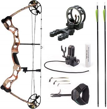 Leader Accessories Compound Bow With Hunting Equipment